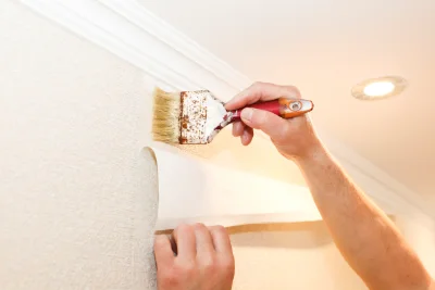 Pose de papier peint à Cruzy-le-Châtel — revêtements muraux et toiles de verre